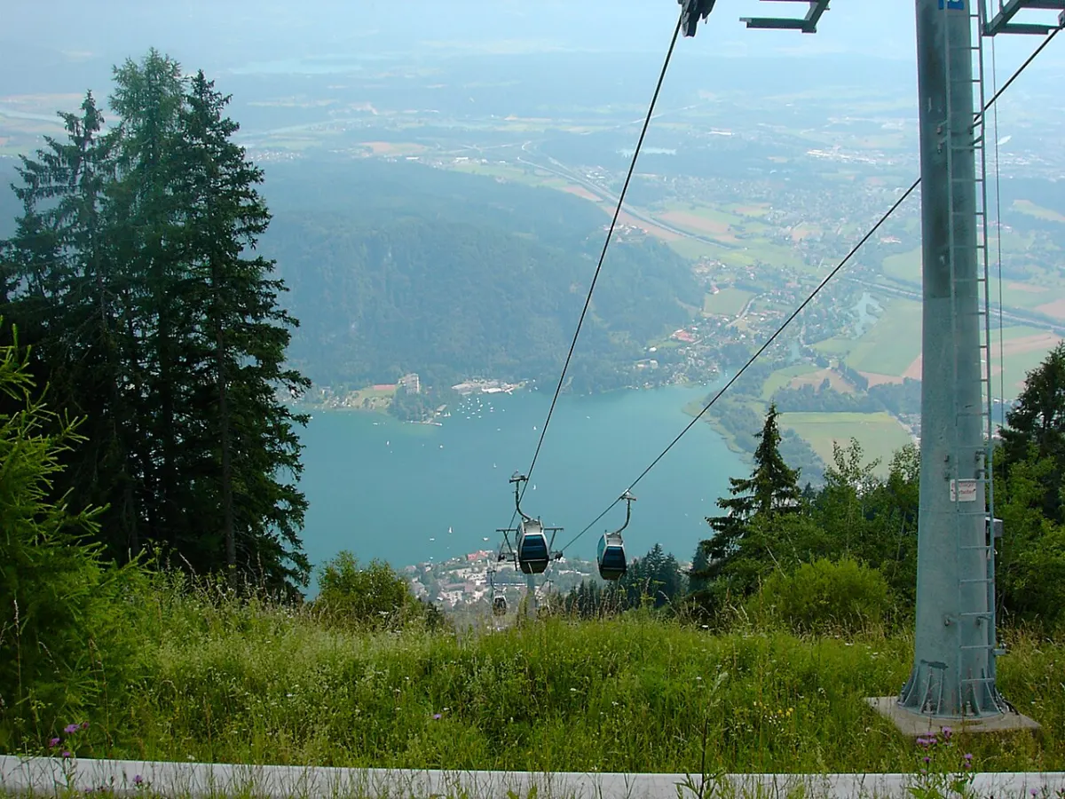 Blick von der Gerlitzen auf den Ossiacher See