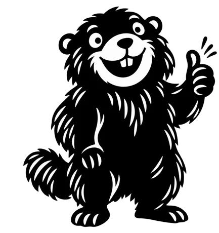 Marmot, the site’s mascot, giving a thumbs-up